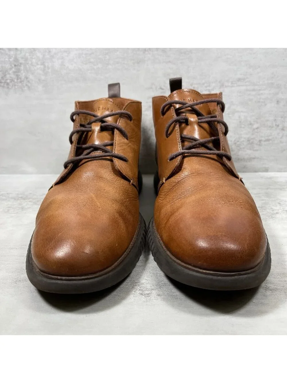 Cole Haan 2.ZeroGrand Chukka Boots - Men's Size 12 - British Tan Java